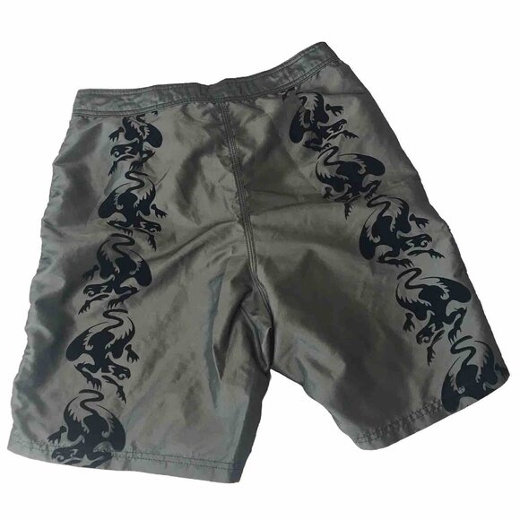 Vintage 90s Y2K CC Counter Culture Boardshorts Mens 34 Dragon Rave Skater Surfer - Picture 5 of 15